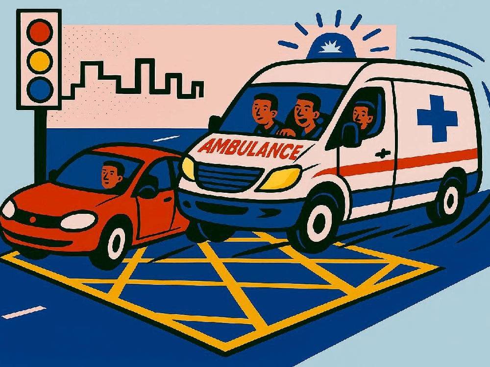 ambulance red light rules