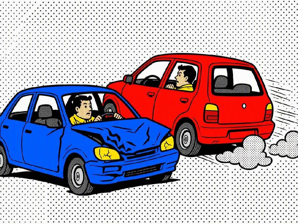 Leaving the scene of a car accident